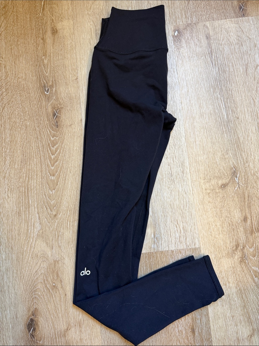 ALO Yoga Airbrush Black High-Waist Leggings